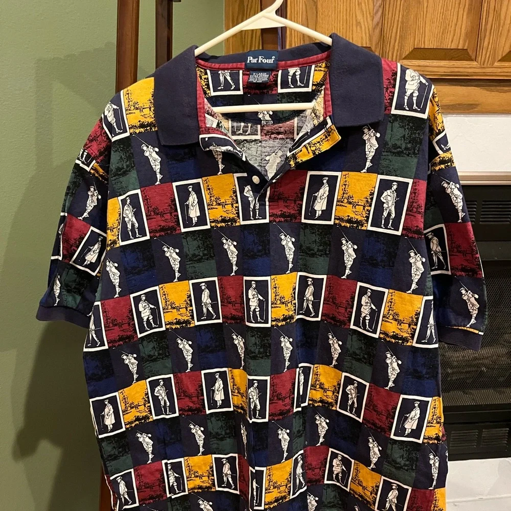 ❗️2 for $12❗️Vintage Par Four Polo - Picture 1 of 3